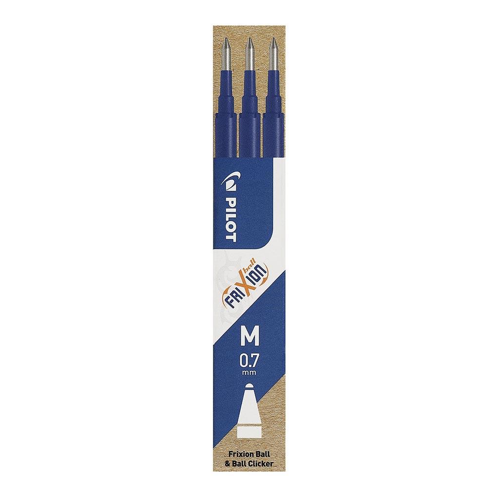 Pilot Frixion Erasable Refill Fine Blue, Pack of 3 (BLS-FR7-L-S3P)